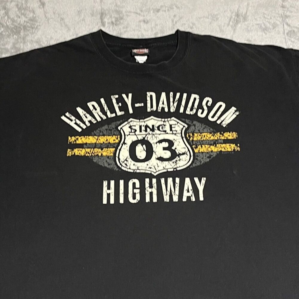 Harley Davidson Shirt Twister City Wichita Kansas Men’s 3XL HD Highway Since‎ 03
